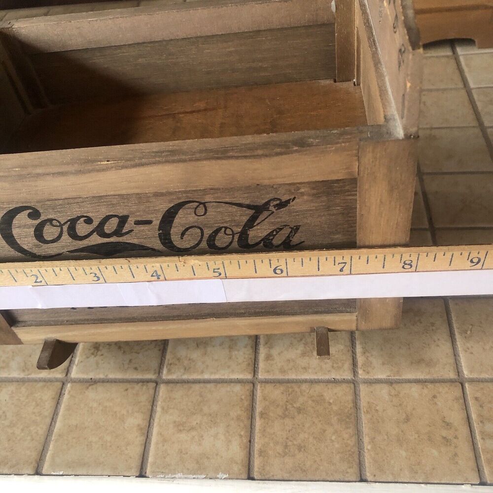 Vitange Coca Cola Wood Box coke advertising Bottling Co Atlanta GA -5 P… - Picture 13 of 16